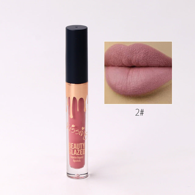 BEAUTY GLAZED 6 Colors Matte Lipstick Set Waterproof Long Lasting Lip Gloss Nude Velvet Pigment Batom Women Fashion Lip Makeup cosmeticarena