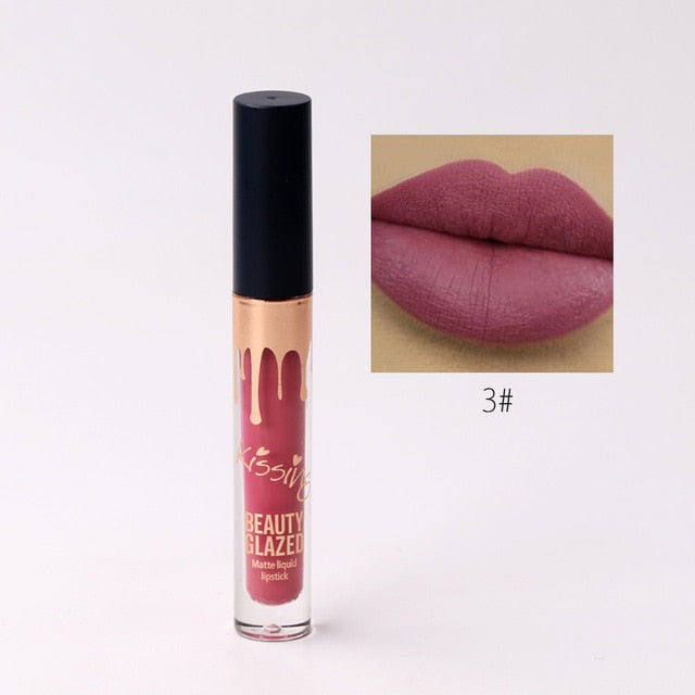 BEAUTY GLAZED 6 Colors Matte Lipstick Set Waterproof Long Lasting Lip Gloss Nude Velvet Pigment Batom Women Fashion Lip Makeup cosmeticarena
