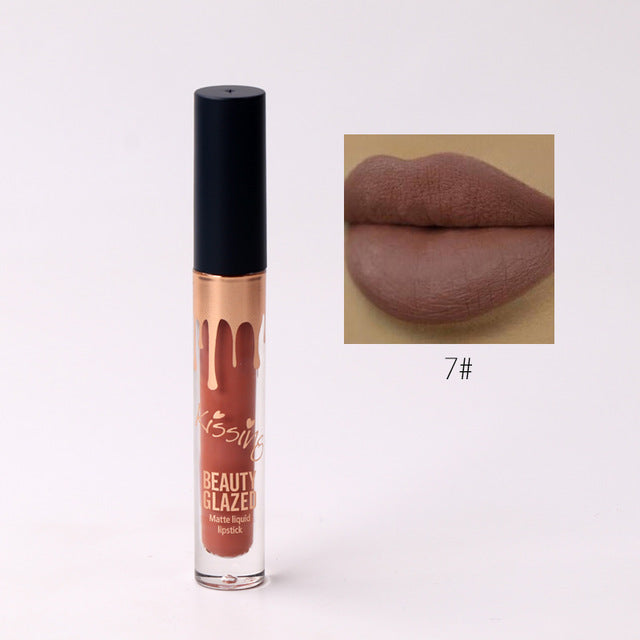 BEAUTY GLAZED 6 Colors Matte Lipstick Set Waterproof Long Lasting Lip Gloss Nude Velvet Pigment Batom Women Fashion Lip Makeup cosmeticarena