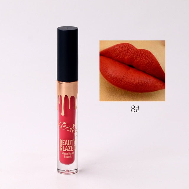 BEAUTY GLAZED 6 Colors Matte Lipstick Set Waterproof Long Lasting Lip Gloss Nude Velvet Pigment Batom Women Fashion Lip Makeup cosmeticarena