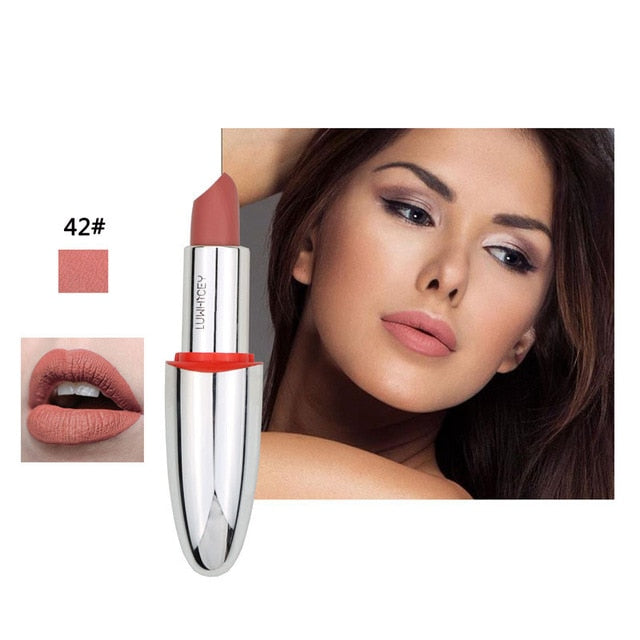 14 Color Matte Lipstick Lips Make Up Waterproof Velvet Lip Stick Shimmer Nude Brown Lips Makeup Matt Long Lasting Lipsticks cosmeticarena