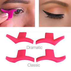 2 Pcs Eyeliner Template Model Stamp Makeup Aid Tools Sexy Silicone Eyeshadow Eyeliner Stamps Eyes Makeup Tool Accessories cosmeticarena