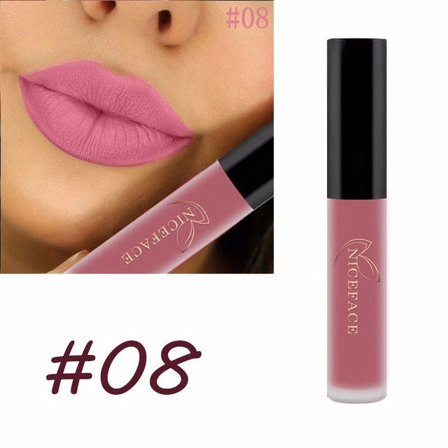 24 Color Liquid Lipstick Matte Long Lasting Makeup Lips Red Matt Nude Gloss Cosmetics Waterproof Matte Lipsticks cosmeticarena