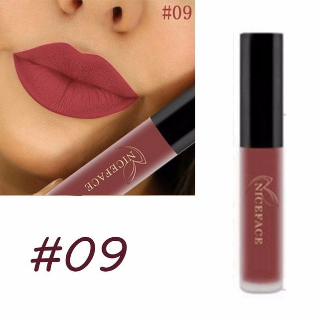 24 Color Liquid Lipstick Matte Long Lasting Makeup Lips Red Matt Nude Gloss Cosmetics Waterproof Matte Lipsticks cosmeticarena