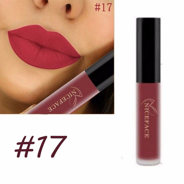 24 Color Liquid Lipstick Matte Long Lasting Makeup Lips Red Matt Nude Gloss Cosmetics Waterproof Matte Lipsticks cosmeticarena