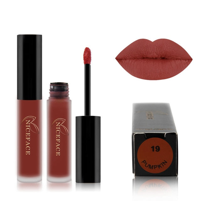 24 Color Liquid Lipstick Matte Long Lasting Makeup Lips Red Matt Nude Gloss Cosmetics Waterproof Matte Lipsticks cosmeticarena