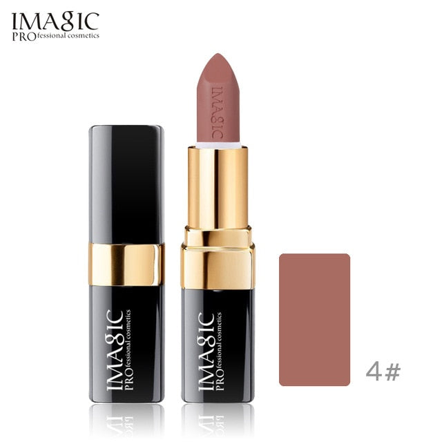 IMAGIC new 12 color lip makeup cream lipstick waterproof lasting light color sexy red lipstick beauty matte eyeliner lipstick cosmeticarena