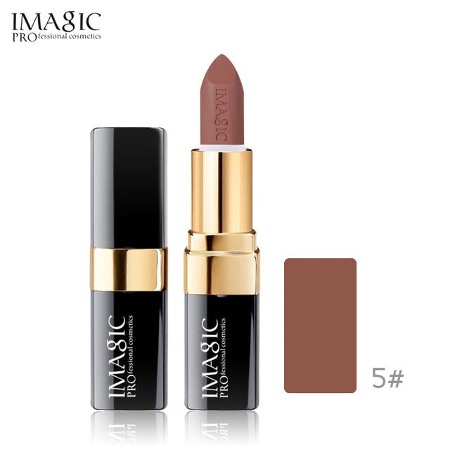 IMAGIC new 12 color lip makeup cream lipstick waterproof lasting light color sexy red lipstick beauty matte eyeliner lipstick cosmeticarena