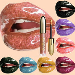 Lips Makeup Gloss Magic Lipstick Glitter Lip Black Purple Blue Gold Long Lasting Make Up Waterproof Metallic Liquid Lipsticks cosmeticarena