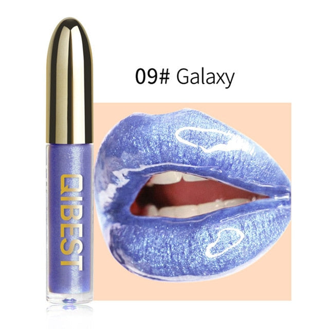 Lips Makeup Gloss Magic Lipstick Glitter Lip Black Purple Blue Gold Long Lasting Make Up Waterproof Metallic Liquid Lipsticks cosmeticarena