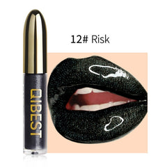 Lips Makeup Gloss Magic Lipstick Glitter Lip Black Purple Blue Gold Long Lasting Make Up Waterproof Metallic Liquid Lipsticks cosmeticarena