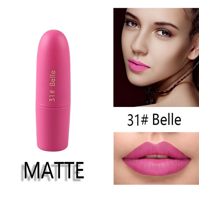 MISS ROSE Lipstick Matte  Waterproof Nutritious  25 Colors Easy to Wear Lipstick Long Lasting Lips Makeup kyliejenner lipstick cosmeticarena