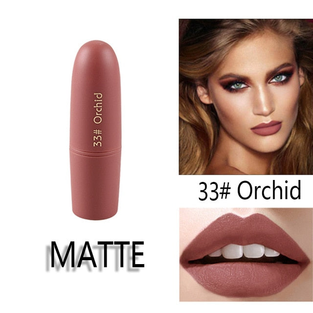 MISS ROSE Lipstick Matte  Waterproof Nutritious  25 Colors Easy to Wear Lipstick Long Lasting Lips Makeup kyliejenner lipstick cosmeticarena