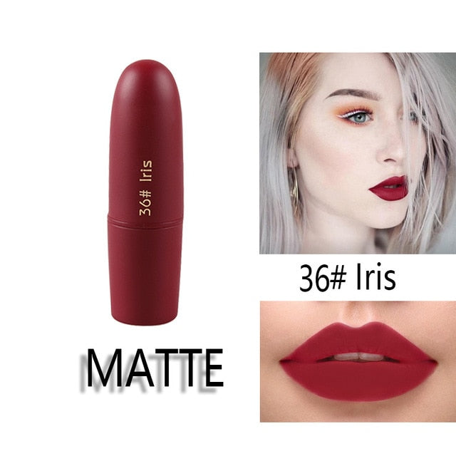 MISS ROSE Lipstick Matte  Waterproof Nutritious  25 Colors Easy to Wear Lipstick Long Lasting Lips Makeup kyliejenner lipstick cosmeticarena
