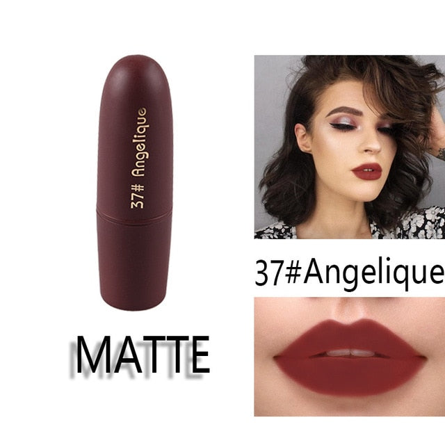 MISS ROSE Lipstick Matte  Waterproof Nutritious  25 Colors Easy to Wear Lipstick Long Lasting Lips Makeup kyliejenner lipstick cosmeticarena