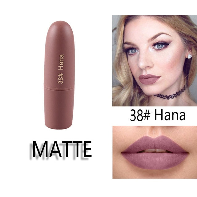MISS ROSE Lipstick Matte  Waterproof Nutritious  25 Colors Easy to Wear Lipstick Long Lasting Lips Makeup kyliejenner lipstick cosmeticarena