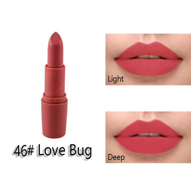 MISS ROSE Lipstick Matte  Waterproof Nutritious  25 Colors Easy to Wear Lipstick Long Lasting Lips Makeup kyliejenner lipstick cosmeticarena