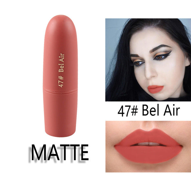 MISS ROSE Lipstick Matte  Waterproof Nutritious  25 Colors Easy to Wear Lipstick Long Lasting Lips Makeup kyliejenner lipstick cosmeticarena