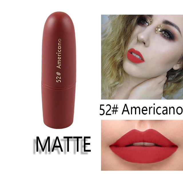 MISS ROSE Lipstick Matte  Waterproof Nutritious  25 Colors Easy to Wear Lipstick Long Lasting Lips Makeup kyliejenner lipstick cosmeticarena
