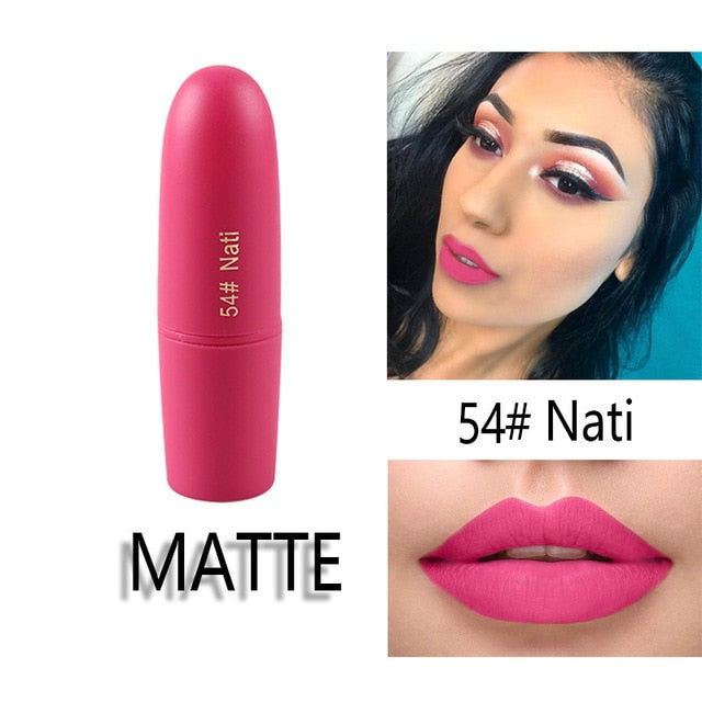 MISS ROSE Lipstick Matte  Waterproof Nutritious  25 Colors Easy to Wear Lipstick Long Lasting Lips Makeup kyliejenner lipstick cosmeticarena
