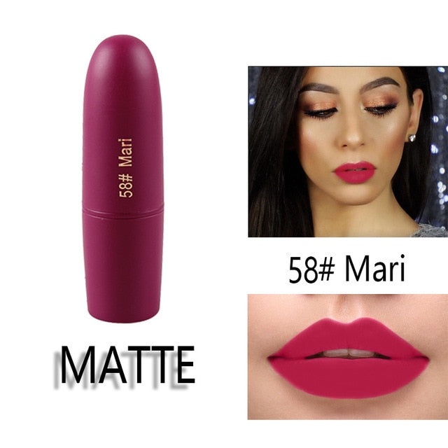 MISS ROSE Lipstick Matte  Waterproof Nutritious  25 Colors Easy to Wear Lipstick Long Lasting Lips Makeup kyliejenner lipstick cosmeticarena