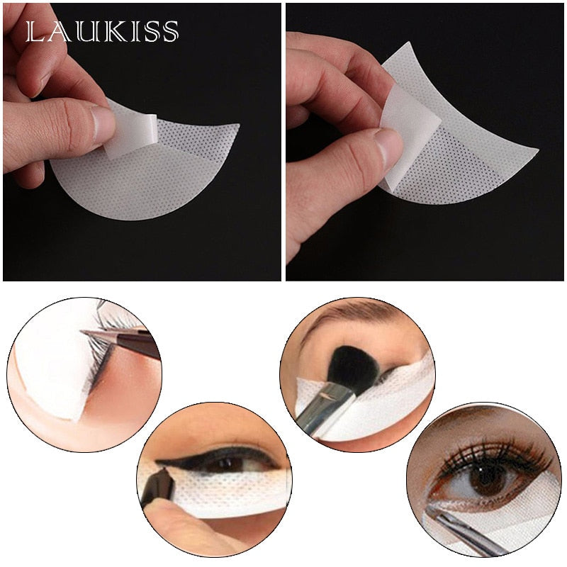 10/50 pcs/lot Eyelashes Patches for Eyelash Extension Eye Shadow Stickers cotton Full Professional Makeup Tools Eyes Pads Paper cosmeticarena