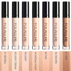 FOCALLURE Eye Concealer & Base 7 Colors Full Coverage Suit for All Color Skin Face/Eye Makeup Liquid Concealer cosmeticarena