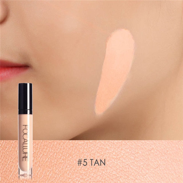 FOCALLURE Eye Concealer & Base 7 Colors Full Coverage Suit for All Color Skin Face/Eye Makeup Liquid Concealer cosmeticarena