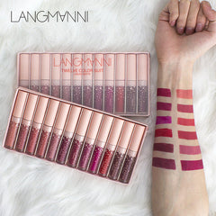 2019 New brand 12pcs/lot lip kit matte Lipstick Waterproof Nutritious Velvet lip stick Red Tint Nude batom makeup set cosmeticarena