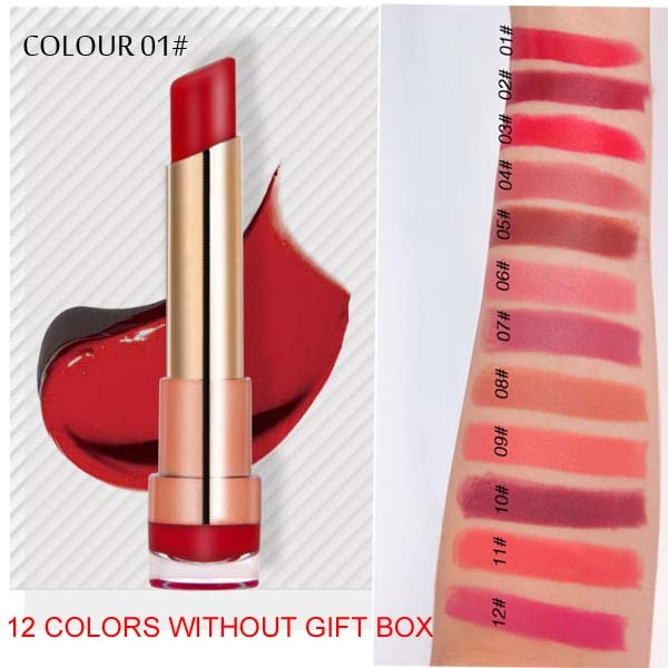 2019 New brand 12pcs/lot lip kit matte Lipstick Waterproof Nutritious Velvet lip stick Red Tint Nude batom makeup set cosmeticarena