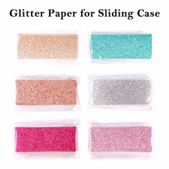 50pcs Glitter Background Paper for Sliding Cases Professional Packaging Accessories for Eyelash Case cosmeticarena