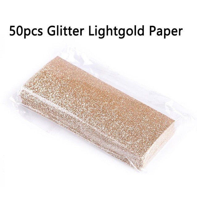 50pcs Glitter Background Paper for Sliding Cases Professional Packaging Accessories for Eyelash Case cosmeticarena