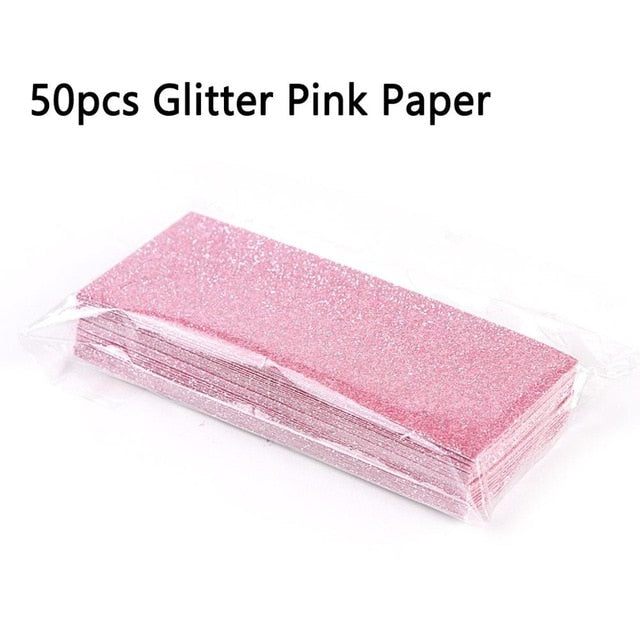 50pcs Glitter Background Paper for Sliding Cases Professional Packaging Accessories for Eyelash Case cosmeticarena