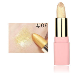 LULAA Colorful Glitter Metallic Lipstick Long Lasting Shiny Highlighter Waterproof Lip Stick Waterproof Makeup Cosmetic Lipstick cosmeticarena