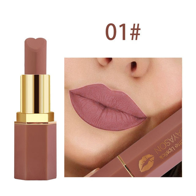 Brand Sexy Velvet Matte Lipstick Lips Makeup Beauty Cosmetics Red Lips Rouge A Levre Waterproof Pigment Nude Matte Lip Stick cosmeticarena