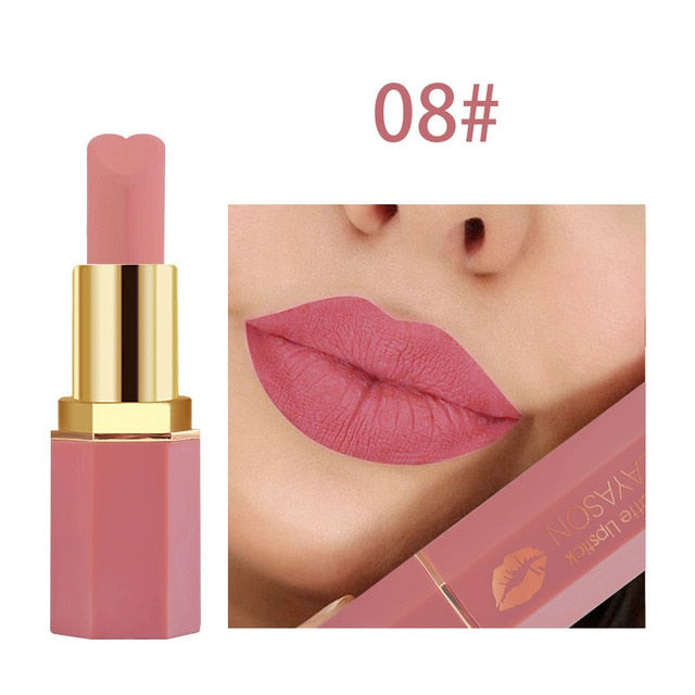 Brand Sexy Velvet Matte Lipstick Lips Makeup Beauty Cosmetics Red Lips Rouge A Levre Waterproof Pigment Nude Matte Lip Stick cosmeticarena