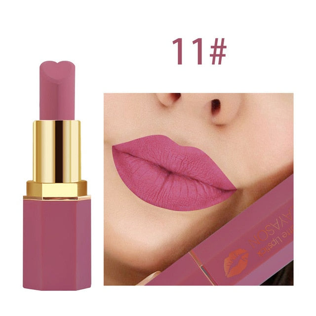 Brand Sexy Velvet Matte Lipstick Lips Makeup Beauty Cosmetics Red Lips Rouge A Levre Waterproof Pigment Nude Matte Lip Stick cosmeticarena