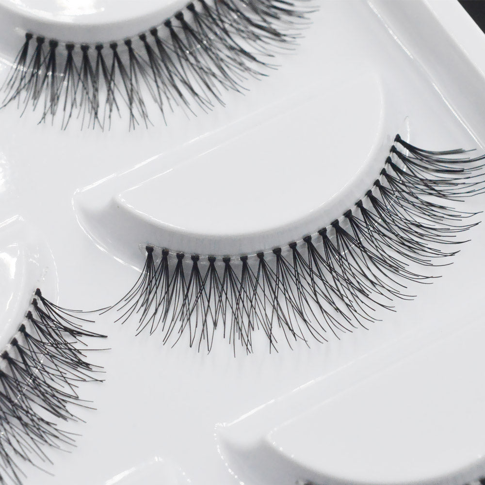 5 Pairs Natural Black Long Sparse Cross False Eyelashes Fake Eye Lashes Extensions Makeup Tools cosmeticarena