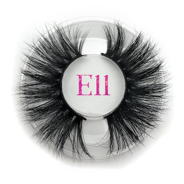 Mikiwi 25mm False Eyelashes Wholesale Thick Strip 25mm 3D Mink Lashes Custom Packaging Label Makeup Dramatic Long Mink Lashes cosmeticarena