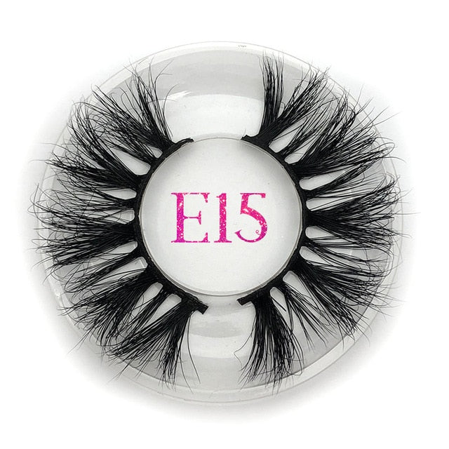 Mikiwi 25mm False Eyelashes Wholesale Thick Strip 25mm 3D Mink Lashes Custom Packaging Label Makeup Dramatic Long Mink Lashes cosmeticarena