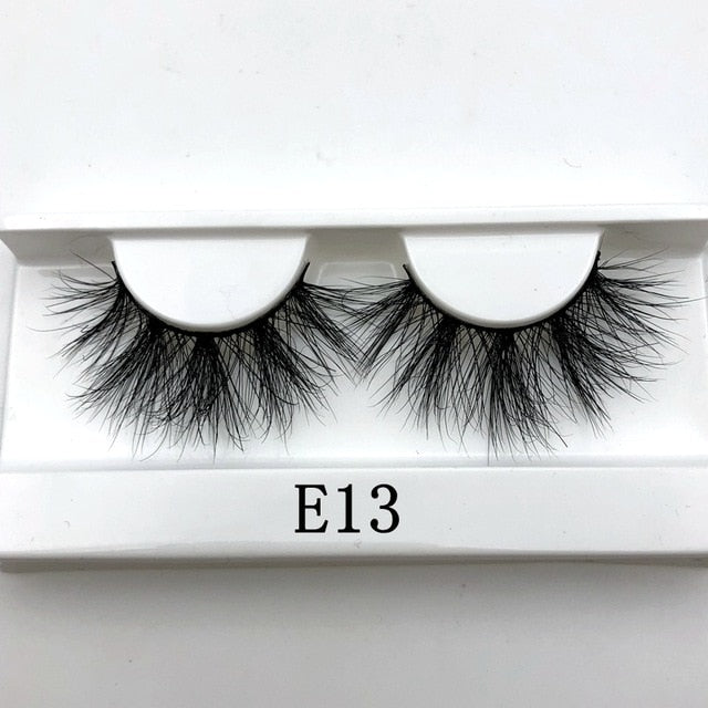 Mikiwi 25mm False Eyelashes Wholesale Thick Strip 25mm 3D Mink Lashes Custom Packaging Label Makeup Dramatic Long Mink Lashes cosmeticarena