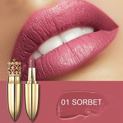 UCANBE Brand Crown Velvet Matte Lipstick Makeup Golden 5 Color Nude Long Lasting Pigment Lips Stick Natural Cosmetic Lip Rouge cosmeticarena
