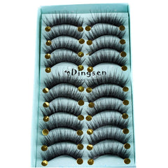 10 Pairs 3D Faux Mink Hair False Eyelashes Fluffy Wispy Multilayer Flutter Eyelash Faux Mink Eye Lashes Extension Makeup Tools cosmeticarena