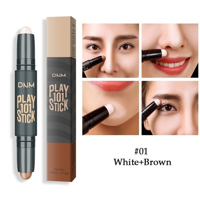 Makeup Base Contour Eyes Concealer Cream Stick Bronzer Cover Dark Circle Highlighter Skin Brighten 2 Colors Make Up Primer cosmeticarena
