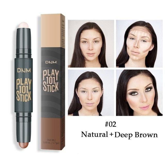 Makeup Base Contour Eyes Concealer Cream Stick Bronzer Cover Dark Circle Highlighter Skin Brighten 2 Colors Make Up Primer cosmeticarena
