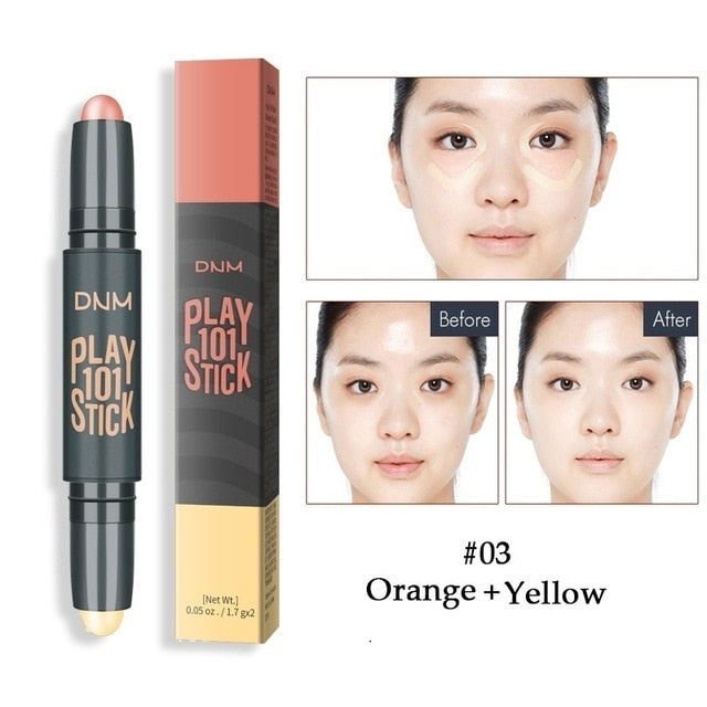 Makeup Base Contour Eyes Concealer Cream Stick Bronzer Cover Dark Circle Highlighter Skin Brighten 2 Colors Make Up Primer cosmeticarena
