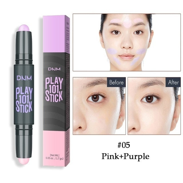Makeup Base Contour Eyes Concealer Cream Stick Bronzer Cover Dark Circle Highlighter Skin Brighten 2 Colors Make Up Primer cosmeticarena