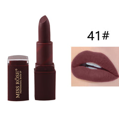 Miss Rose Matte Lipstick Waterproof Lip Makeup Korean Cosmetics Long Lasting Nude Lip Stick Pigment rouge a levre maquillage cosmeticarena